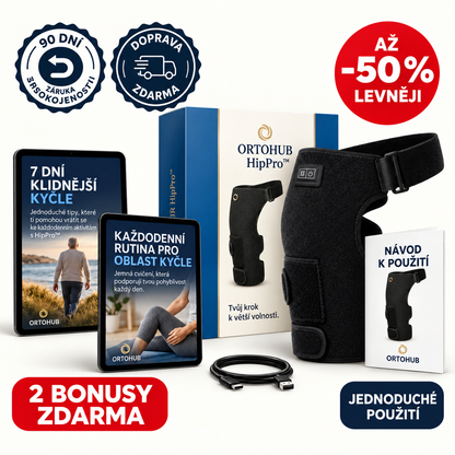OrtoHub HipPro™ - Terapeutický masážní přístroj na kyčle 4 v 1